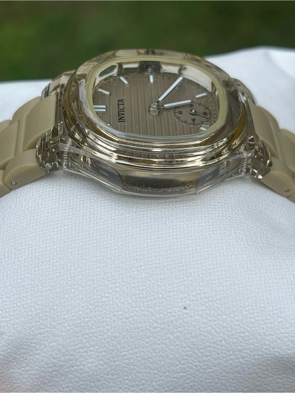 Invicta Celestial Linura Women's Watch - 34.8mm, Khaki (70402) NEW